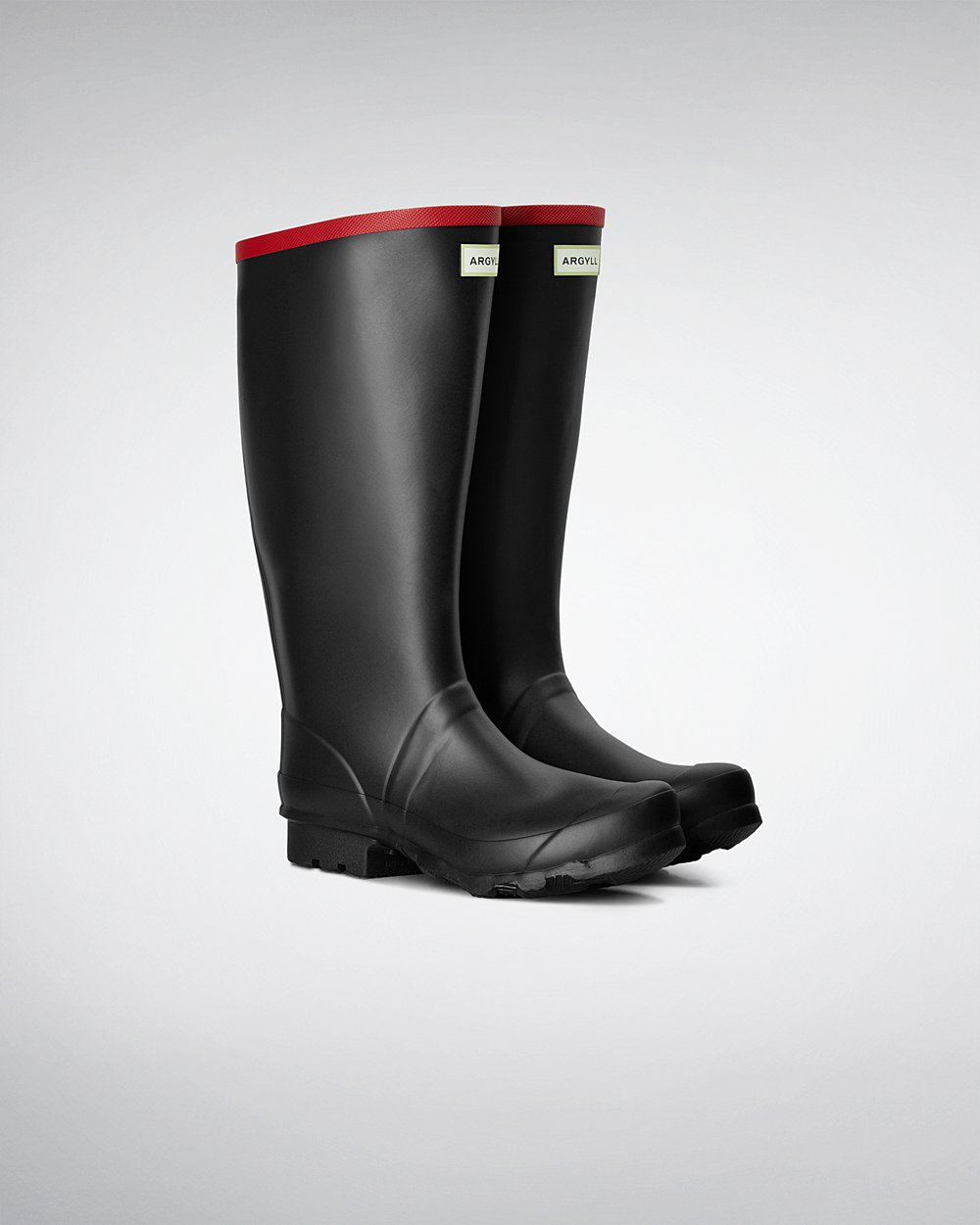 Hunter Mujer Argyll Full Knee - Botas de Lluvia Negras - 674-VAYNEO